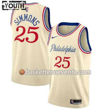 Maillot Basket Philadelphia 76ers Ben Simmons 25 2019-20 Nike City Edition Swingman - Enfant